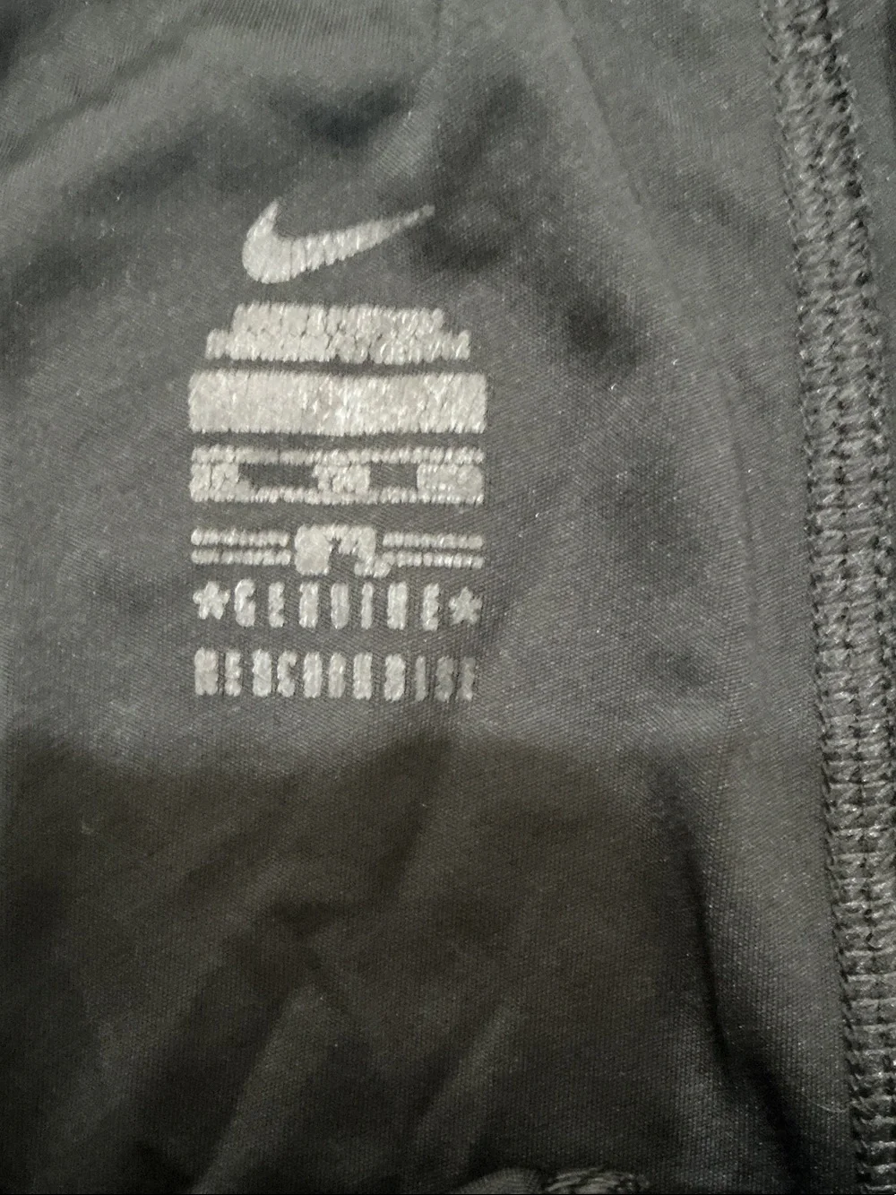 Nike Black Athletic Shorts with White Side Panels Colorado Rockies MLB